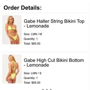 Frankie’s Bikinis Gabe Bikini Set in Lemonade